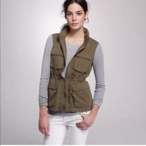 J.CREW CLASSIC TWILL CHINO UTILITY VEST SIZE XS